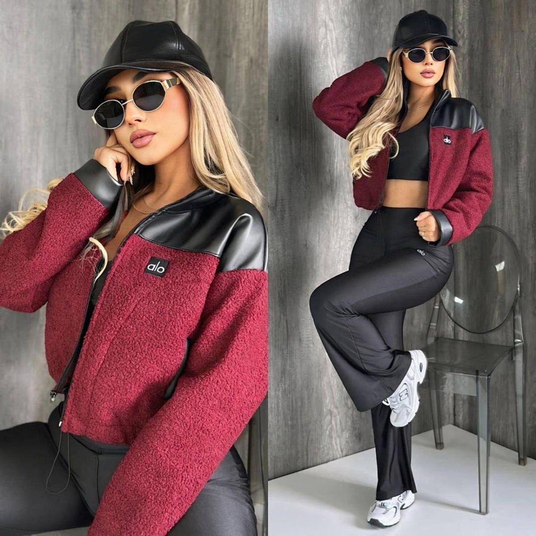 SKIMS Teddy Boxy Zip Up Jacket · E6YH — תמונה 10