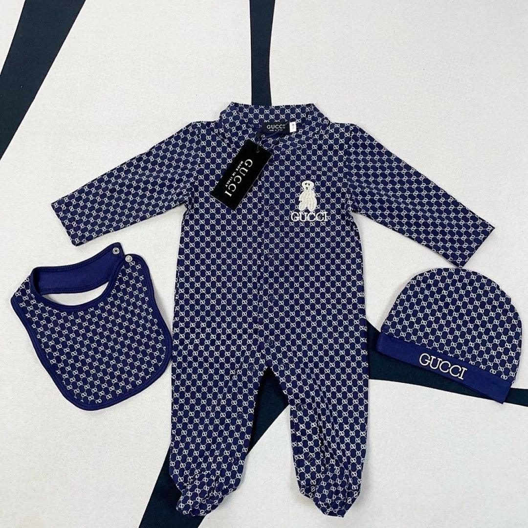 Gucci Baby cotton one-piece with Web · G5B7 — תמונה 5