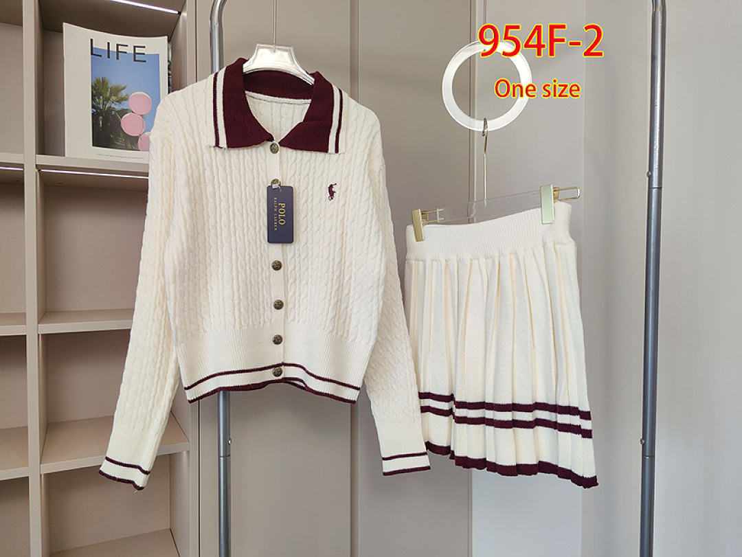 Ralph Lauren — סט קרדיגן וחצאית · 954F — תמונה 4