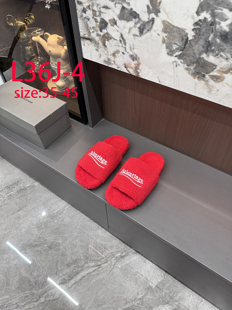 Balenciaga Furry Slide · L36J — תמונה 20