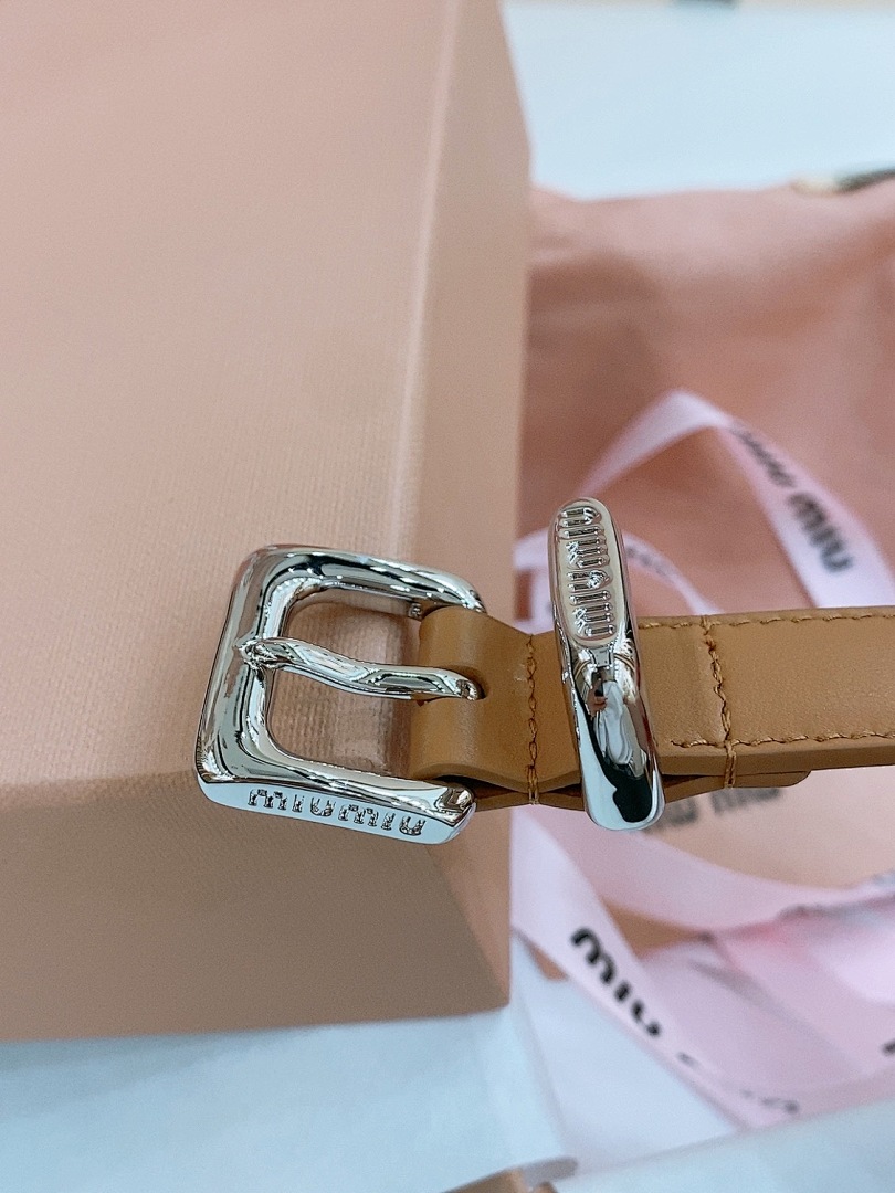Miu Miu Cognac Leather Belt · RET1 — תמונה 15