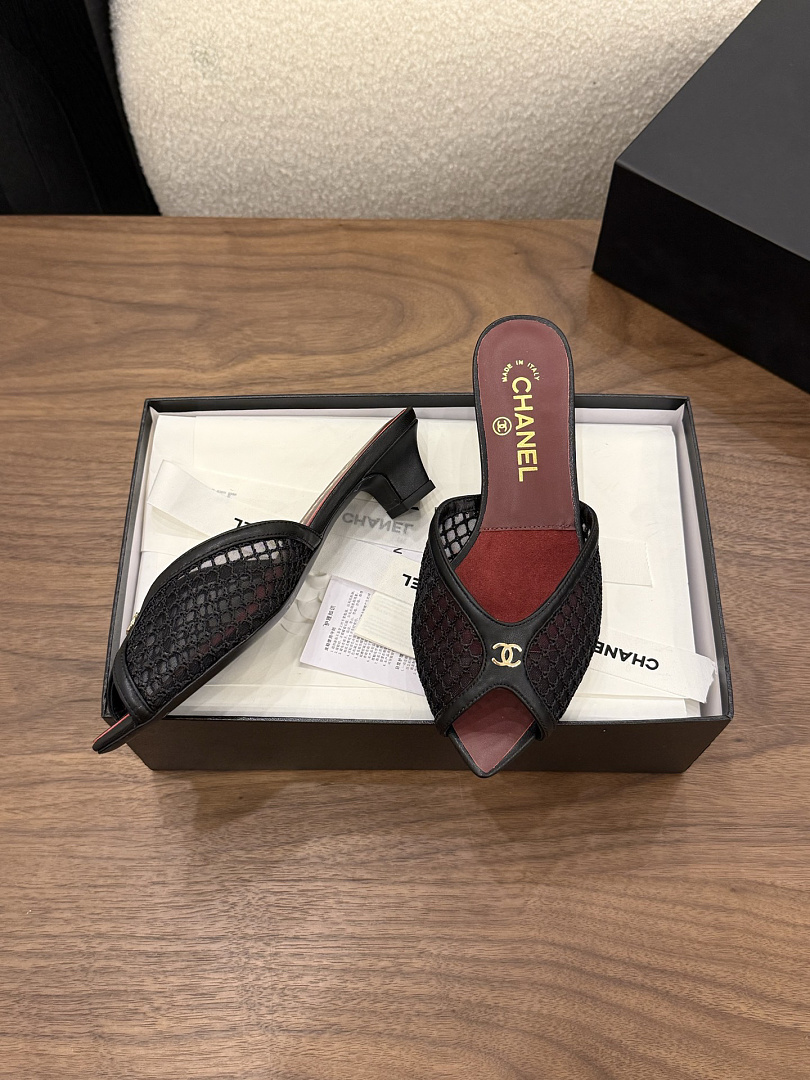 Chanel Mesh Mules · X71R — תמונה 14