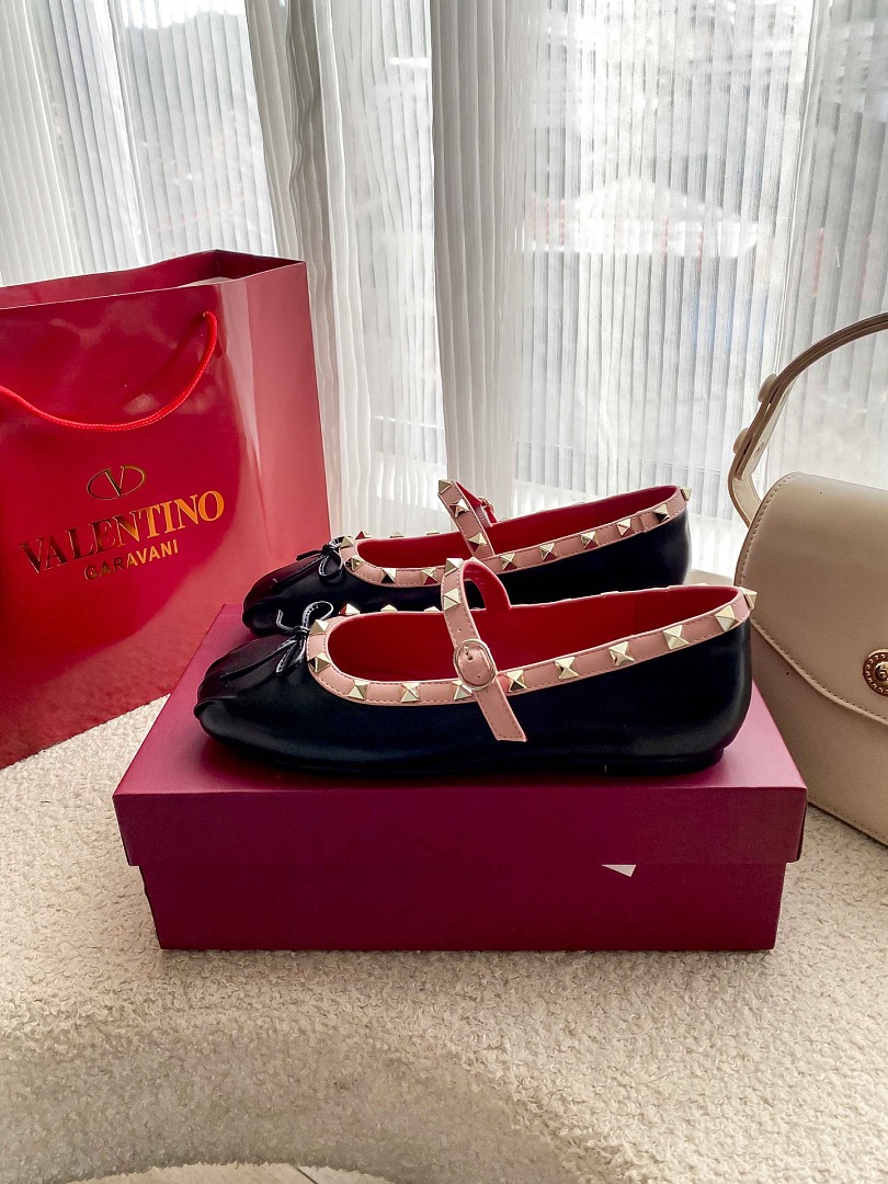 Valentino Rockstud Mary-Jane Ballerina · JZ62 — תמונה 6