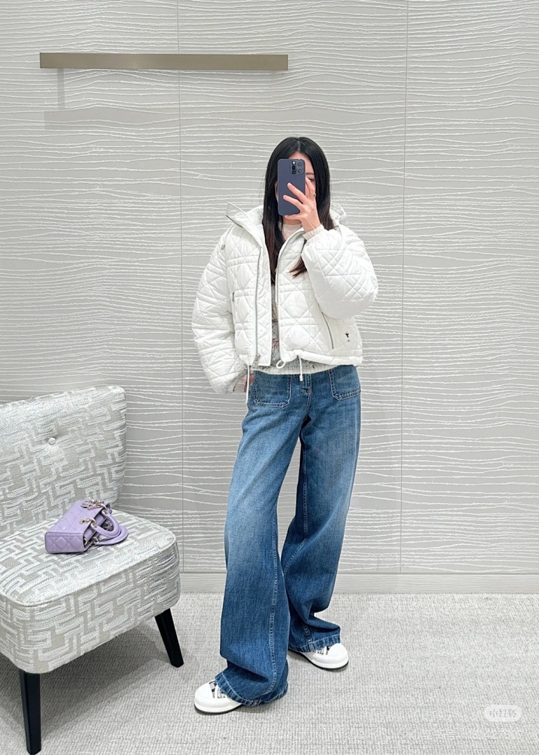 DiorAlps Macrocannage Cropped Puffer Jacket · M11R — תמונה 6