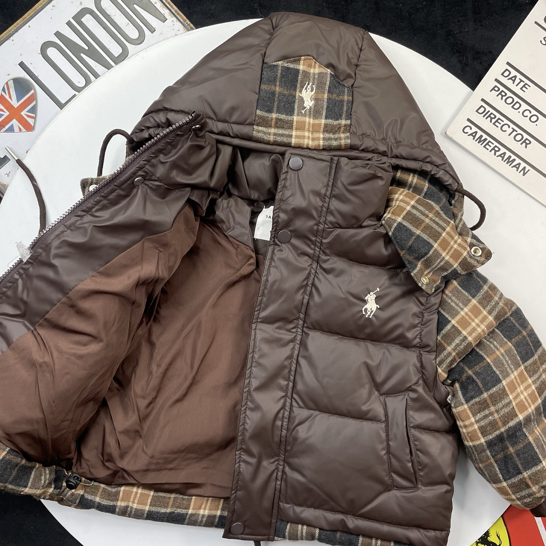Ralph Lauren Polo Bear Tartan Down Jacket · TZ01 — תמונה 4