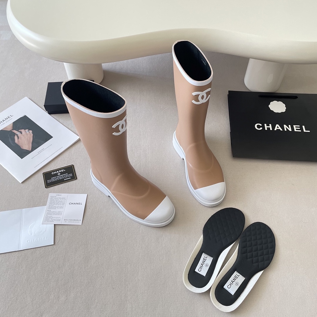 Chanel Caoutchouc CC High Boots · G5H2 — תמונה 4