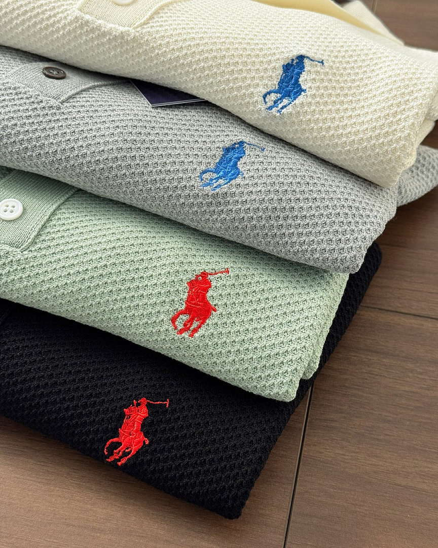 Ralph Lauren Cotton Short-Sleeve Polo Sweater · XJ32 — תמונה 8