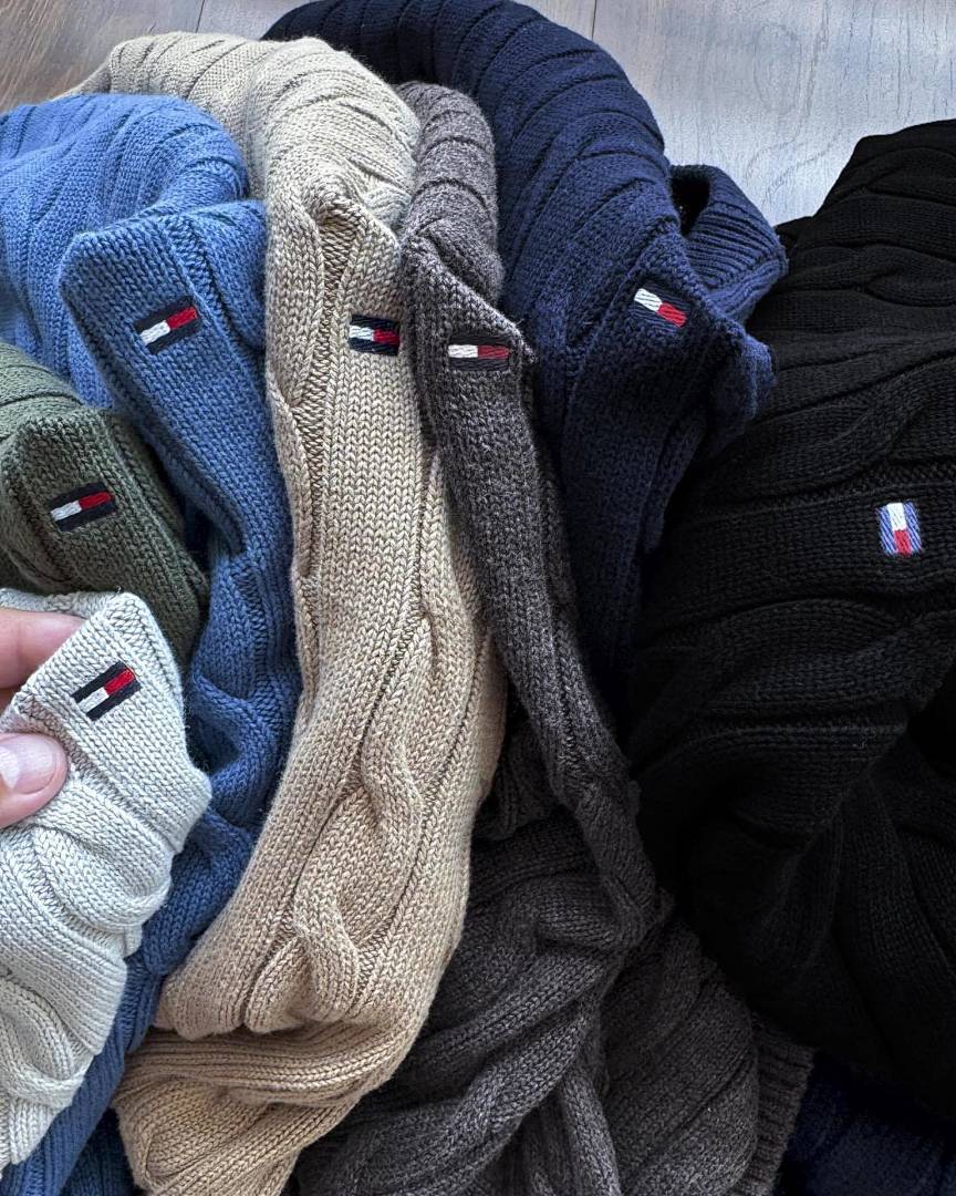 Tommy Hilfiger Cable Knit Zip-Thru Jumper · JAG4 — תמונה 25
