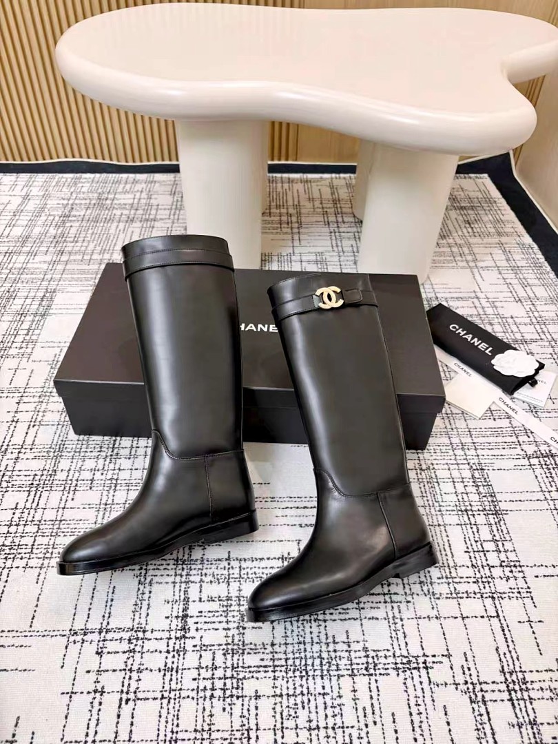 Chanel CC Buckle High Boots · D63F — תמונה 10