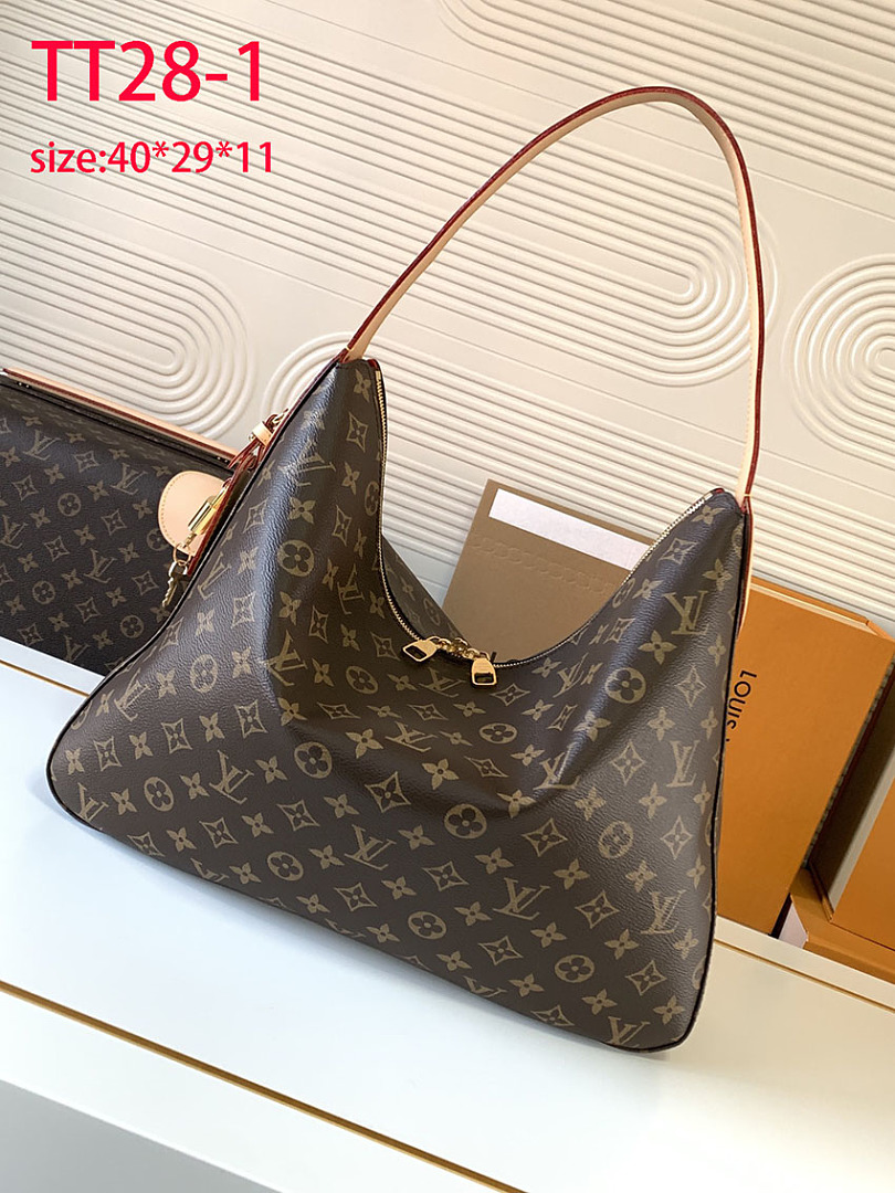 Louis Vuitton Slouchy MM Damier Azur · TT28 — תמונה 3