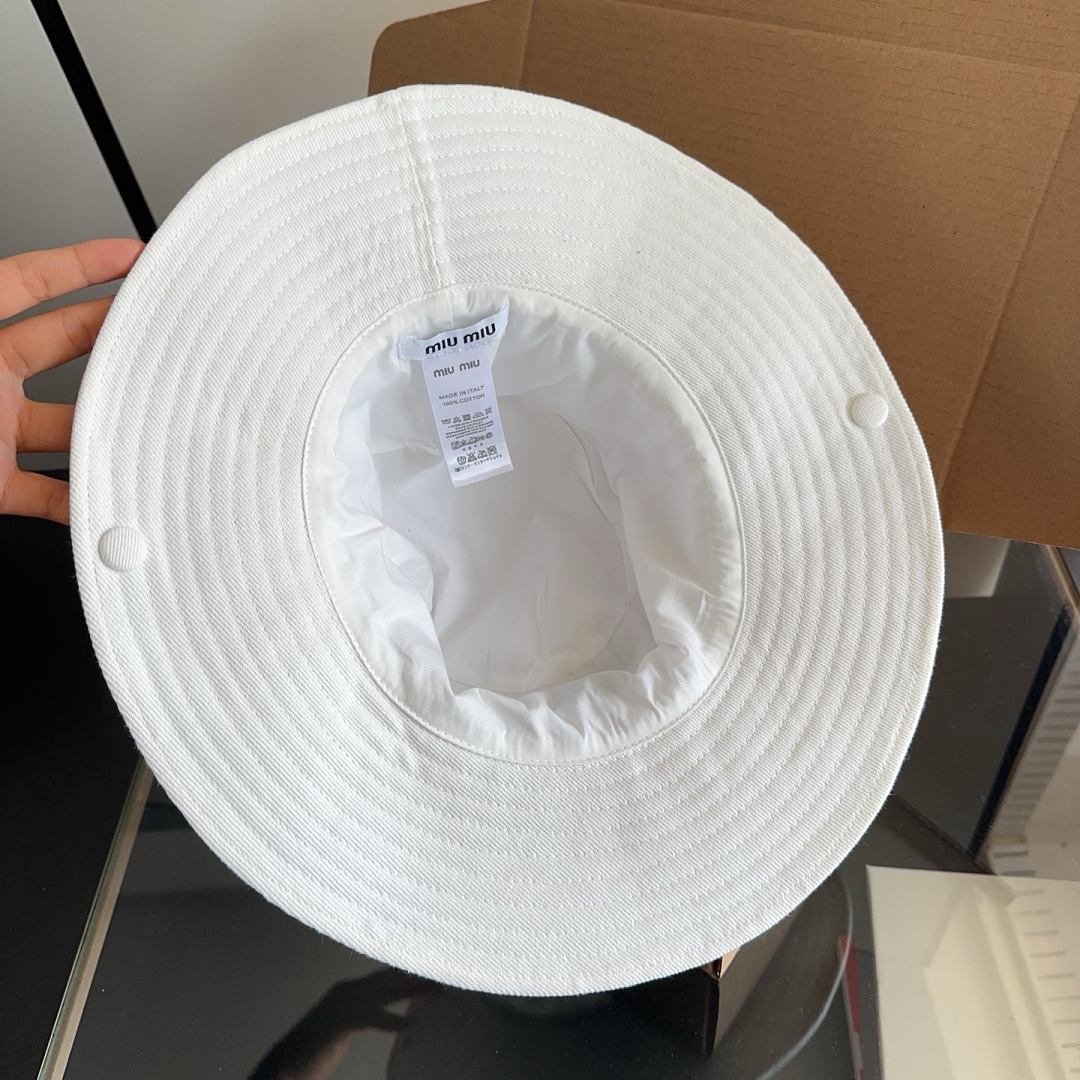 Miu Miu Denim Bucket Hat · M1M — תמונה 3