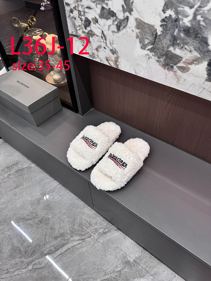 Balenciaga Furry Slide · L36J — תמונה 12