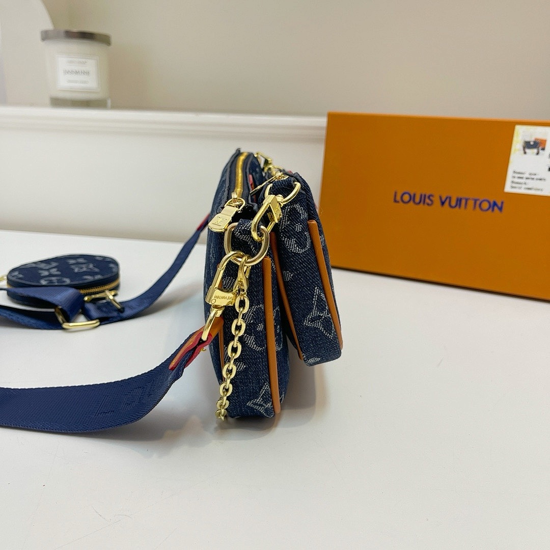 Louis Vuitton Multi Pochette Accessoires Monogram Denim · Y35V — תמונה 15