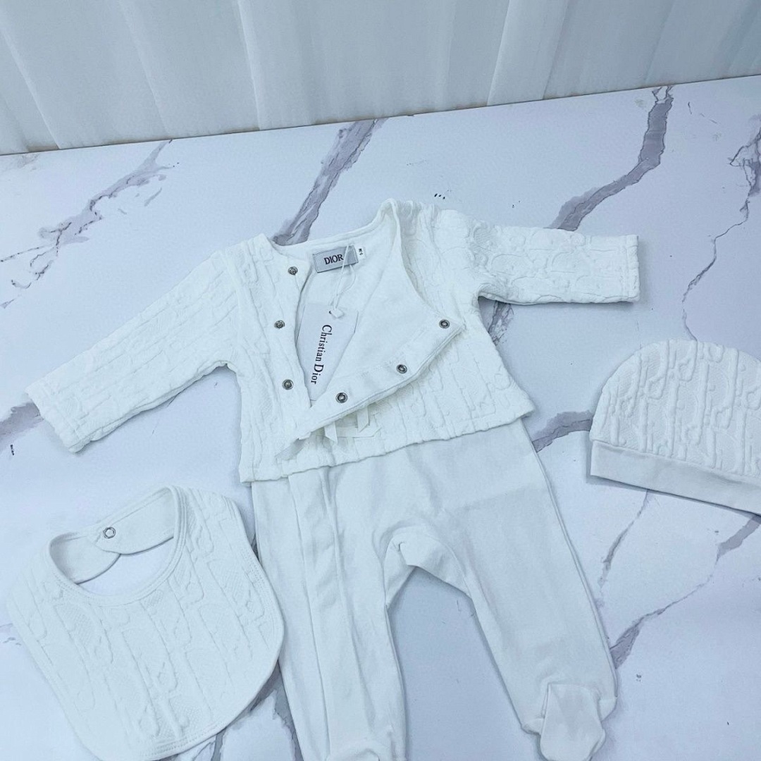 Gucci Baby cotton one-piece with Web · G5B7 — תמונה 3