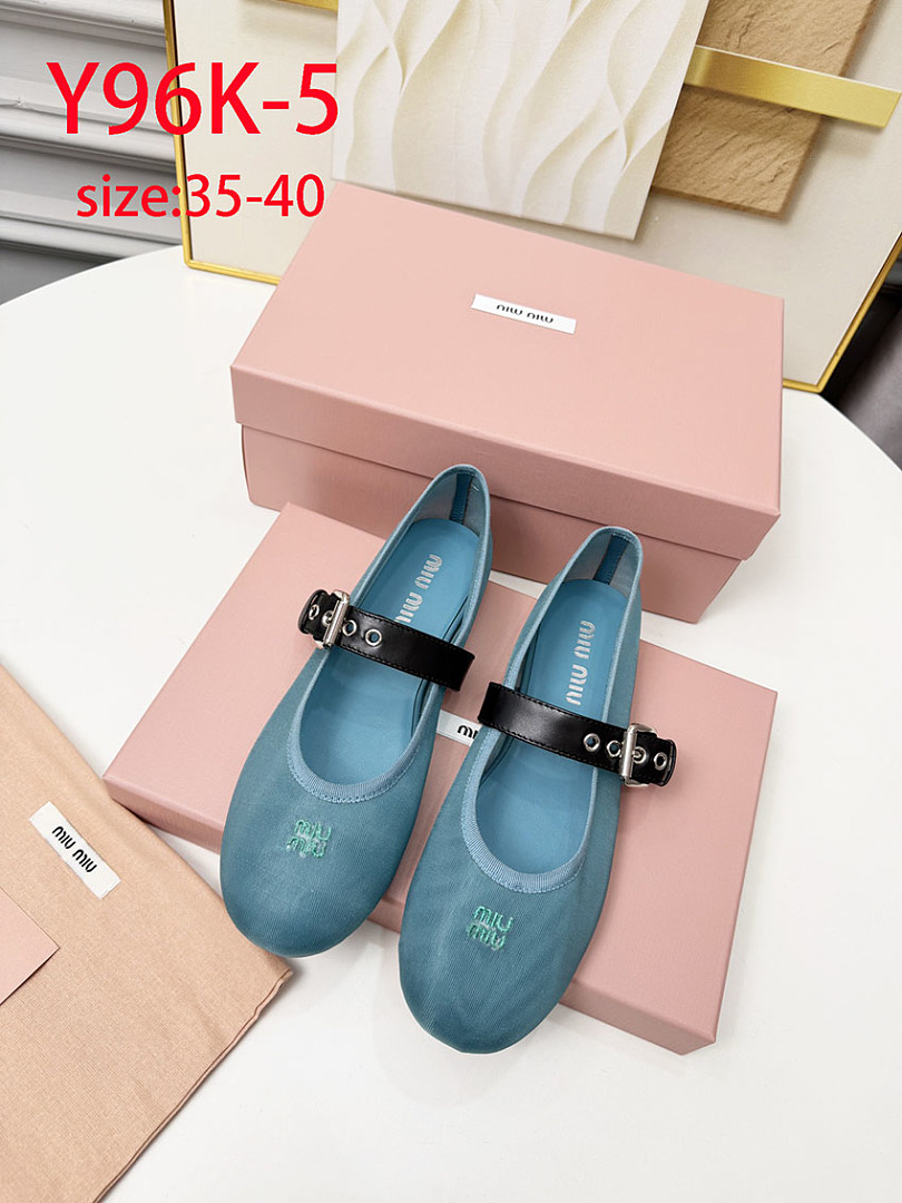 Miu Miu Mesh Buckle Mary-Jane Ballerina · Y96K — תמונה 3