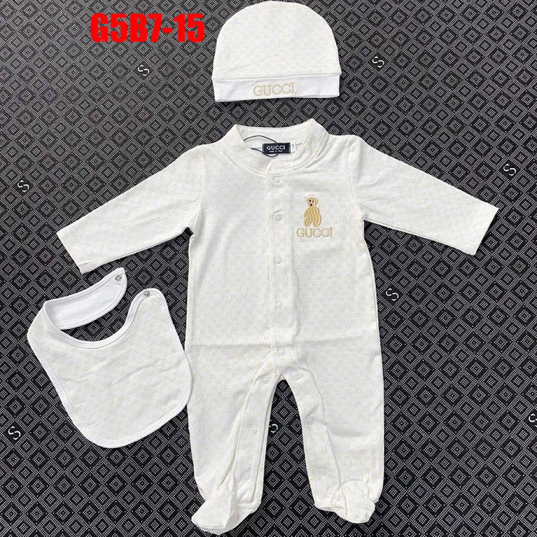 Gucci Baby cotton one-piece with Web · G5B7 — תמונה 15