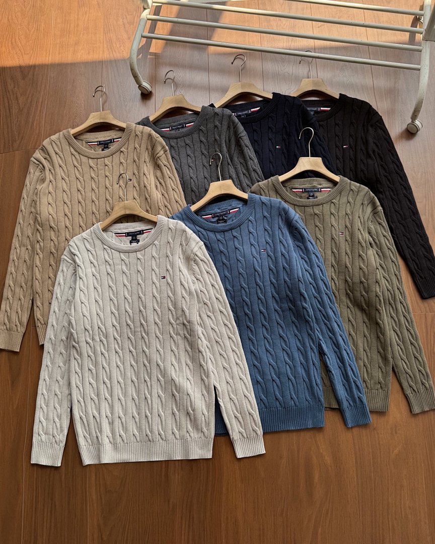 Tommy Hilfiger Cable Knit Zip-Thru Jumper · JAG4 — תמונה 29