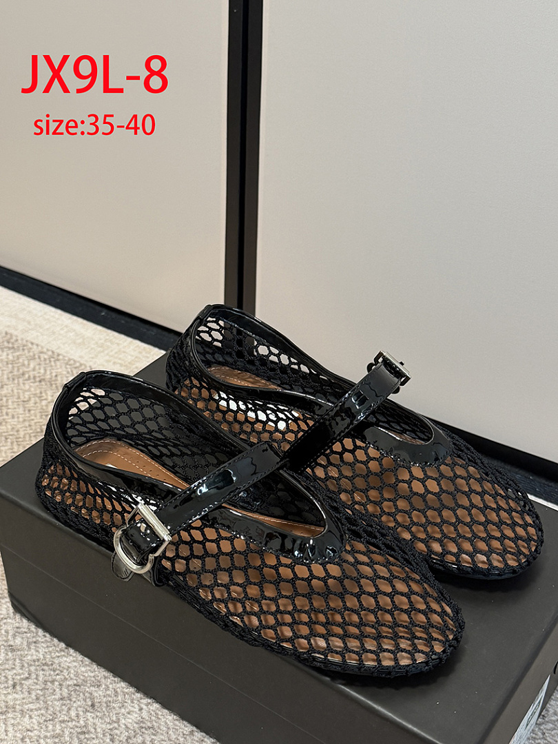 ALAÏA Fishnet Ballerina Flat · JX9L — תמונה 10