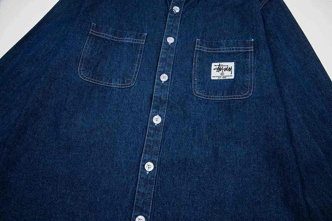 Stussy Chore Denim Shirt · G5H6 — תמונה 10