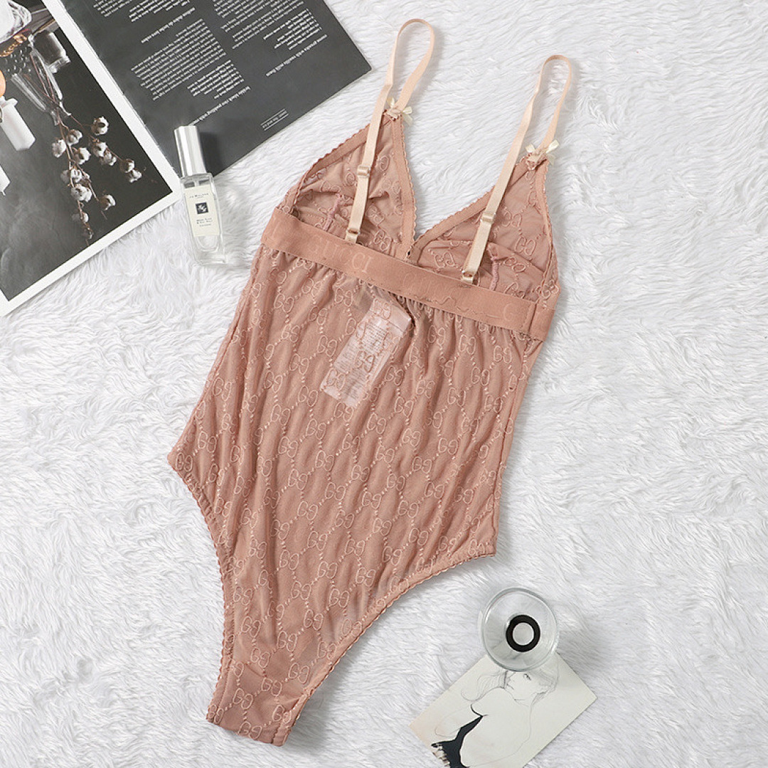 Gucci GG Tulle Bodysuit · J9F3 — תמונה 10