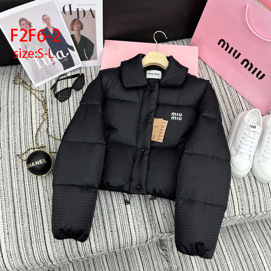 Miu Miu Cropped Down Jacket · F2F6 — תמונה 11
