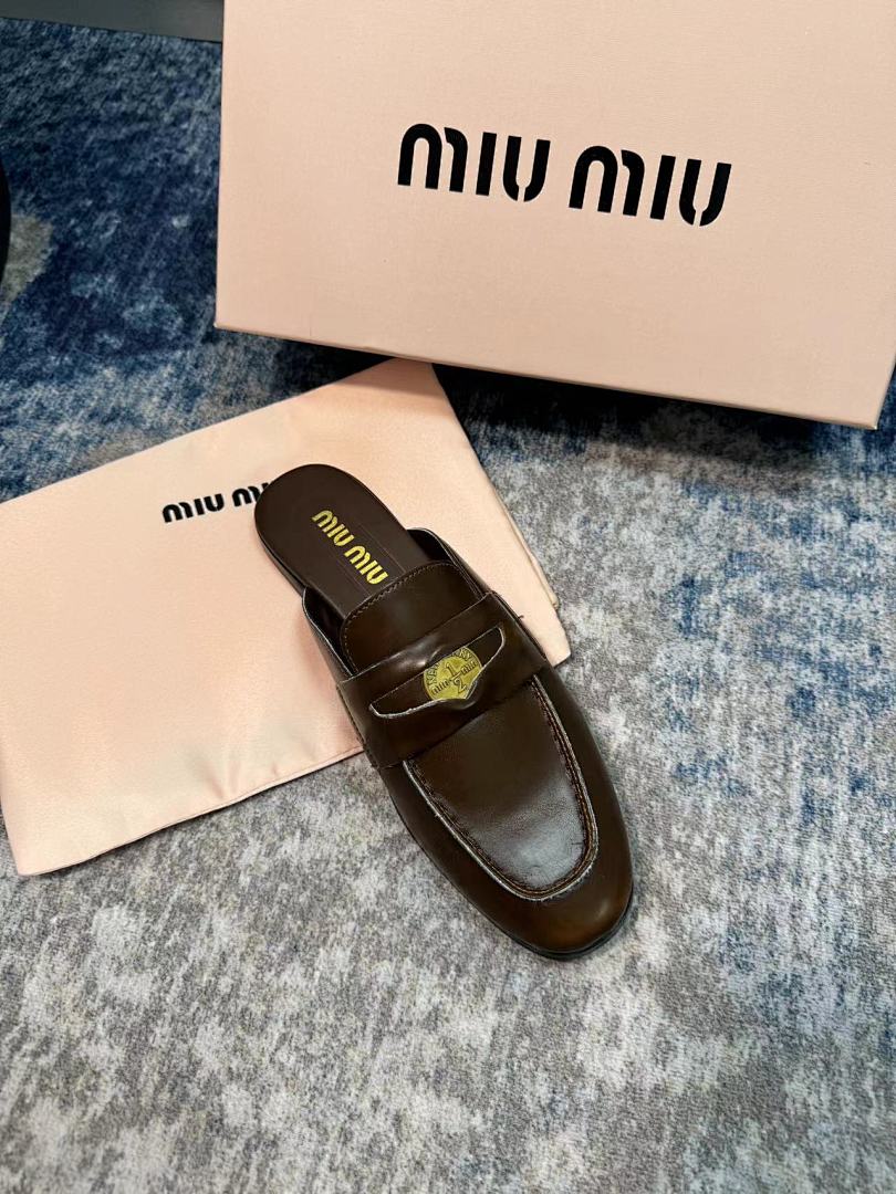 Miu Miu Penny Loafer Mules · W7E8 — תמונה 8