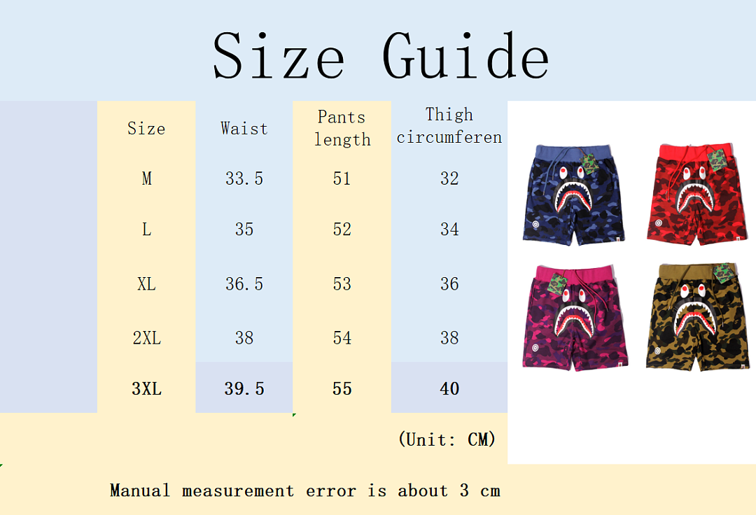 BAPE ABC Camo Shark Sweat Shorts · HDU3 — תמונה 2