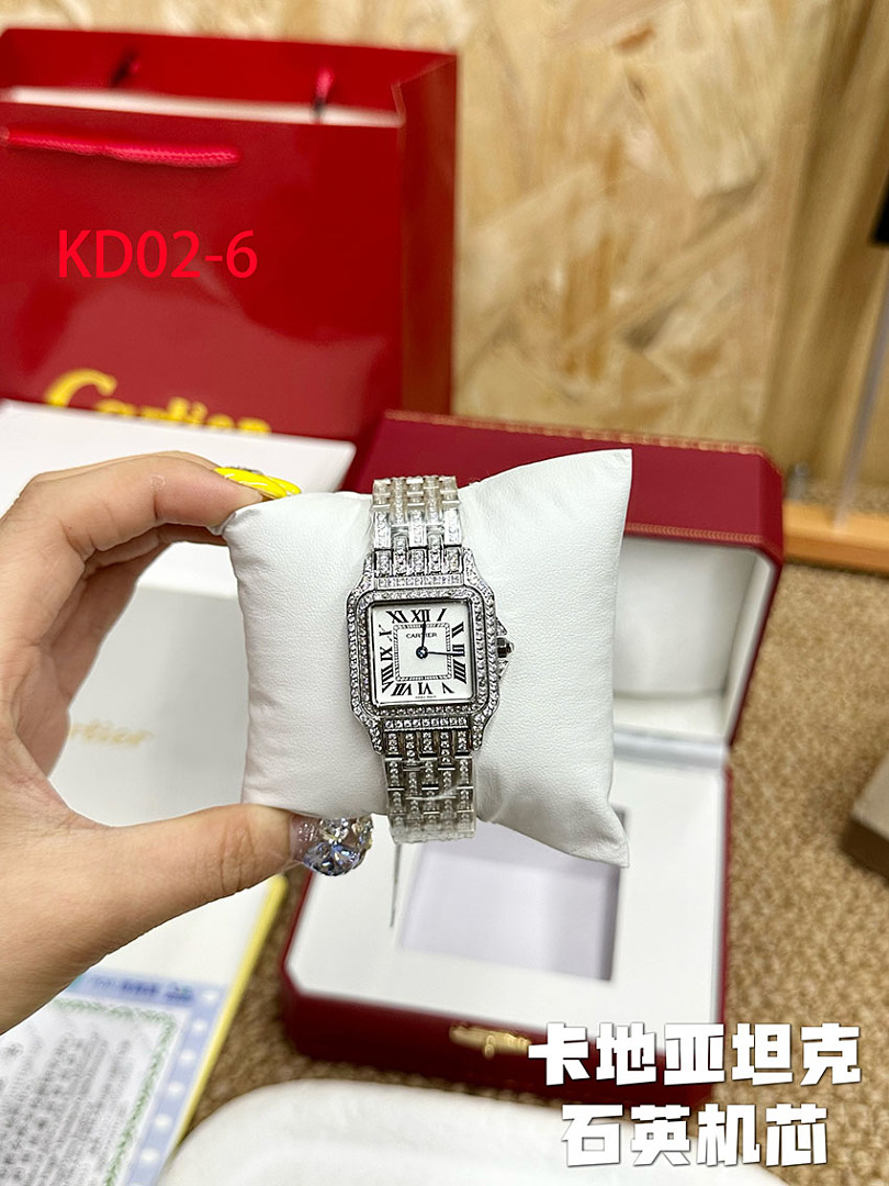 KD02 Cartier Santos Ladies' Watch 105$ — תמונה 7