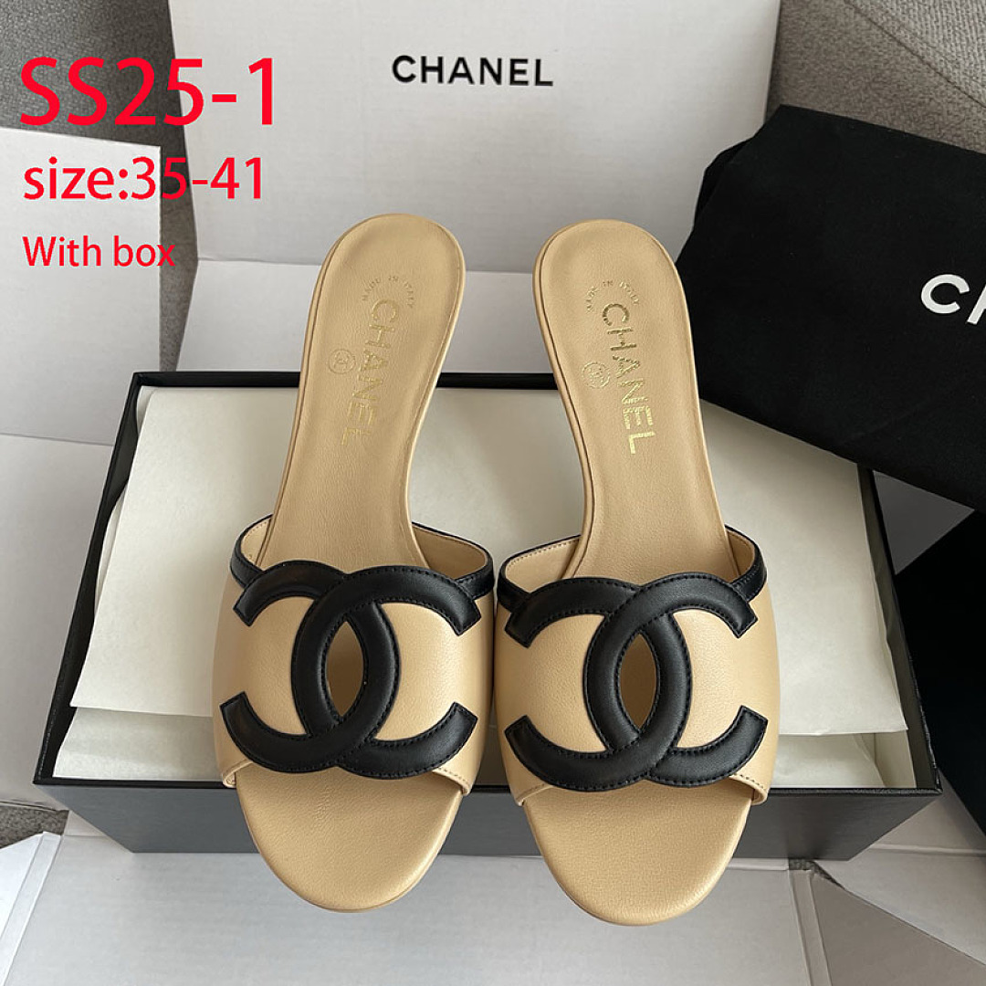 SS25 Chanel Kitty Heel Sandals 76$