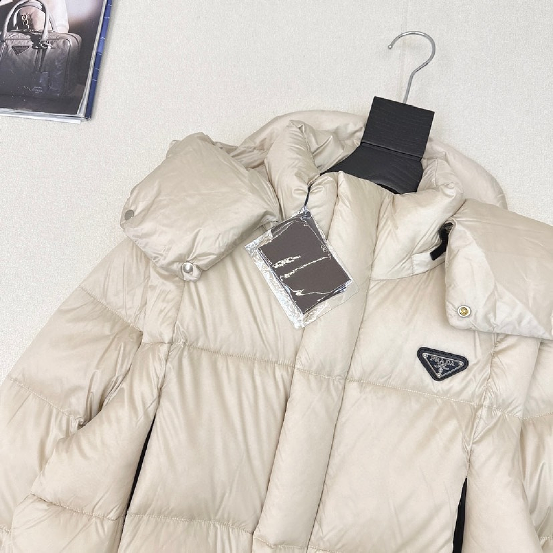Prada Re-Nylon Convertible Cropped Down Jacket · LC20 — תמונה 7