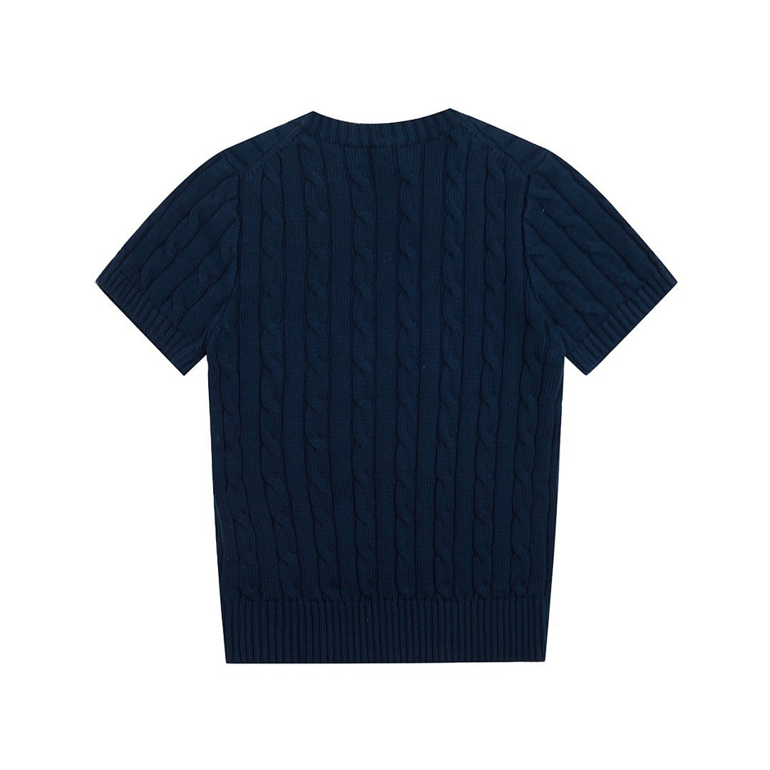 Ralph Lauren Cable-Knit Short Sleeve Sweater · KRF8 — תמונה 23
