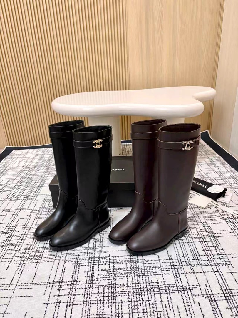 Chanel CC Buckle High Boots · D63F — תמונה 7