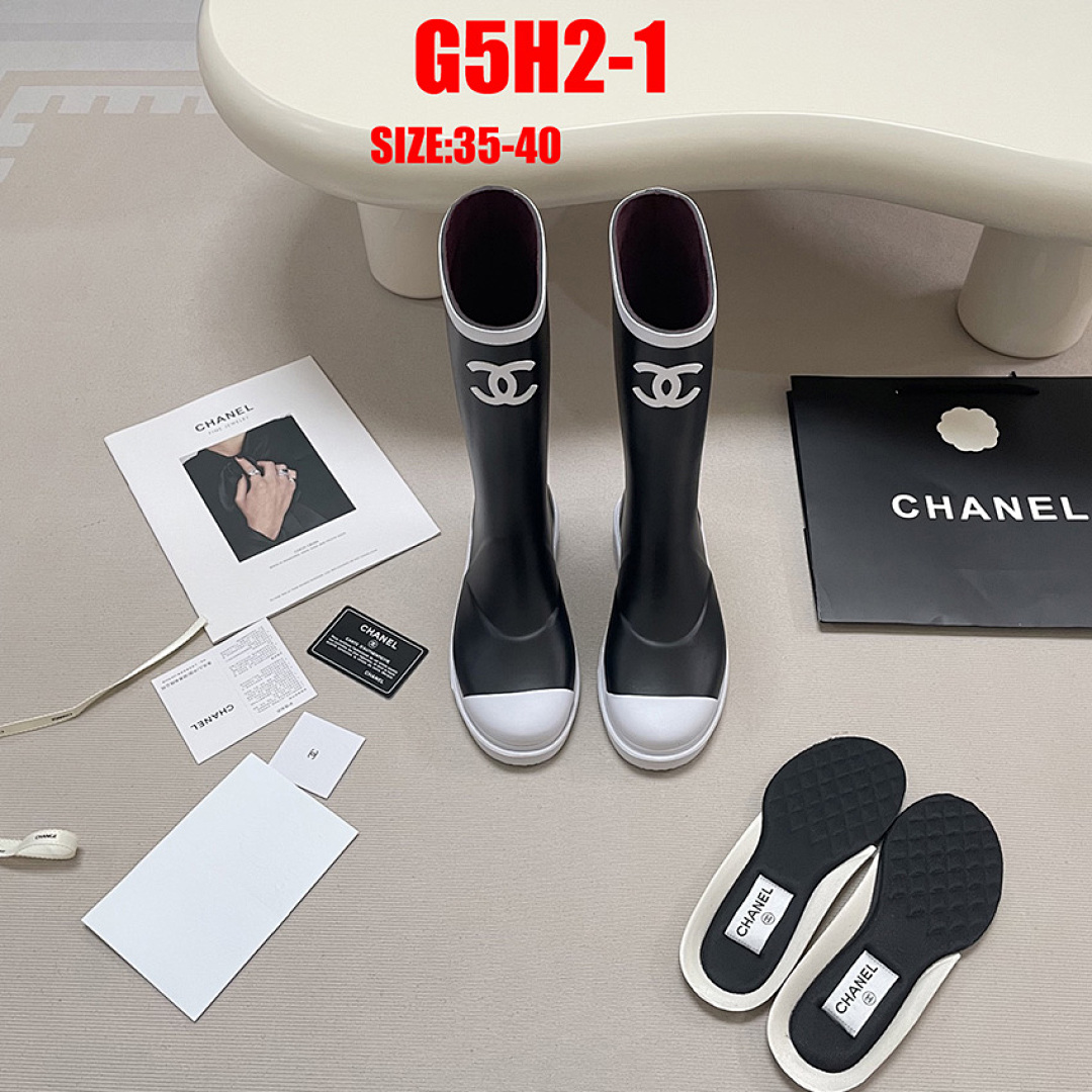 Chanel Caoutchouc CC High Boots · G5H2 — תמונה 17