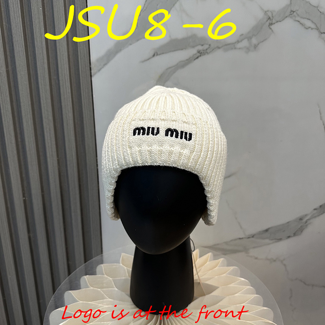 Miu Miu Wool And Cashmere Beanie · JSU8 — תמונה 4