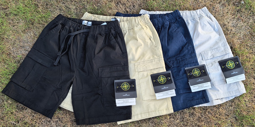 Stone Island — מכנסי ברמודה קארגו · RX68