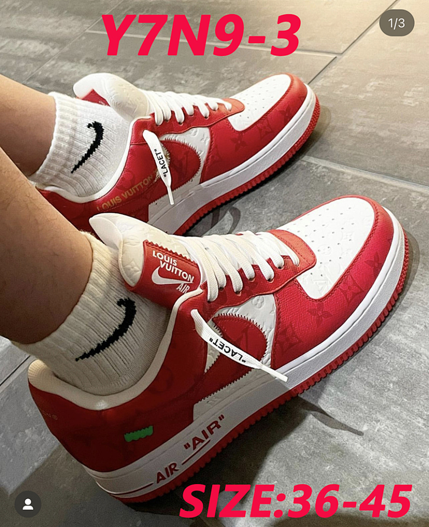 Louis Vuitton x Nike Air Force 1 Low · Y7N9 — תמונה 17