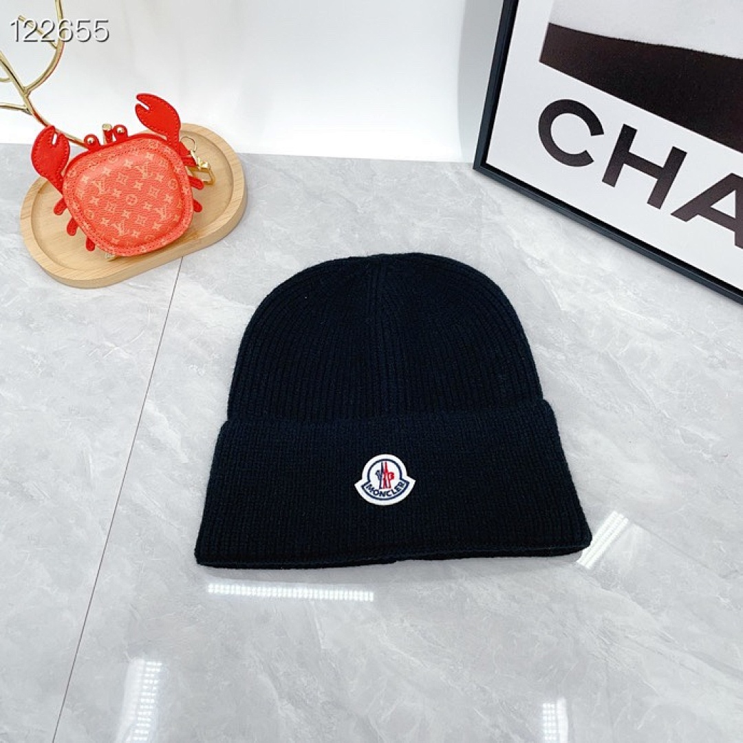 Moncler White Wool Beanie · Y1J1 — תמונה 6