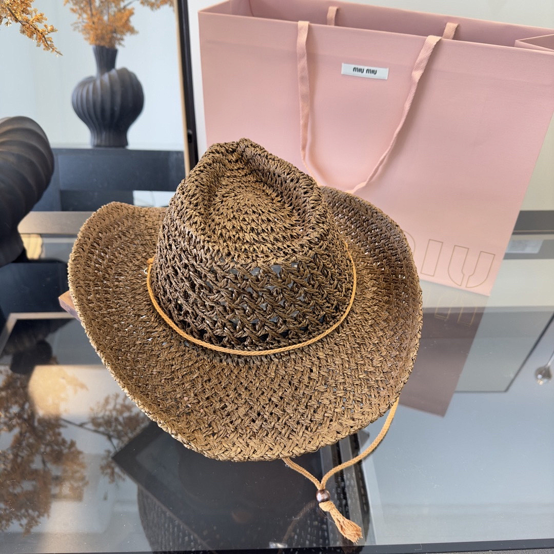Miu Miu Woven Cowboy Hat · KSU6 — תמונה 4