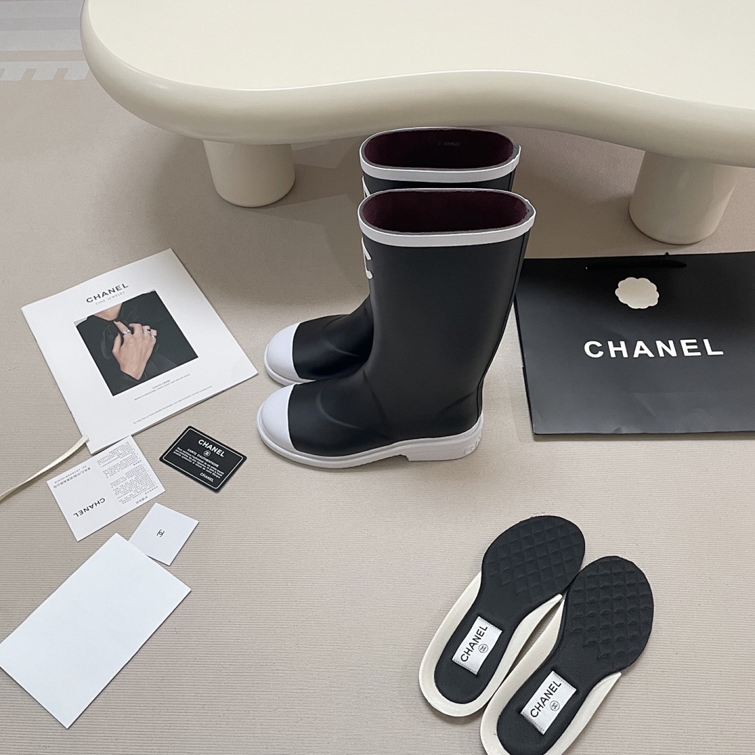 Chanel Caoutchouc CC High Boots · G5H2 — תמונה 11