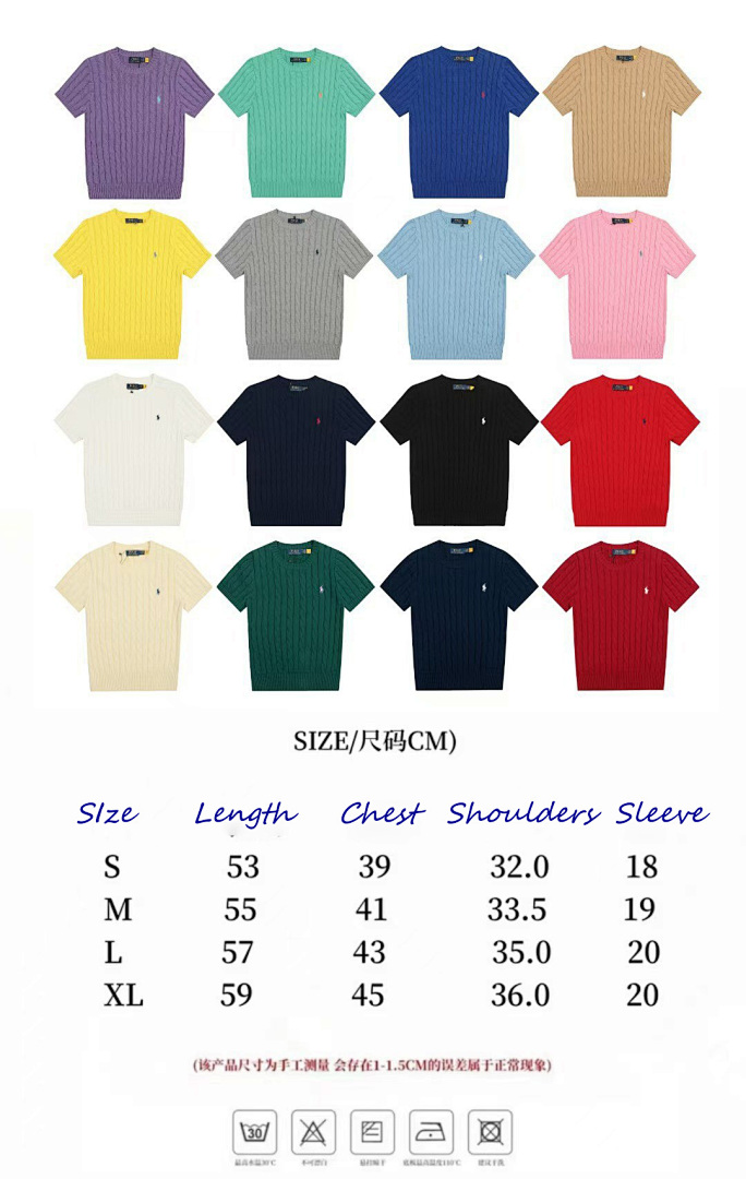 Ralph Lauren Cable-Knit Short Sleeve Sweater · KRF8 — תמונה 26