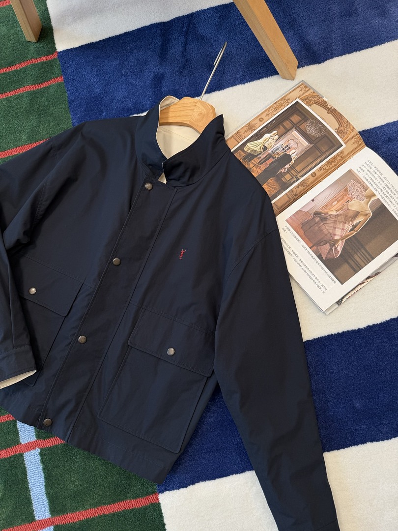 Saint Laurent Cassandre Reversible Work Jacket · P36W — תמונה 11