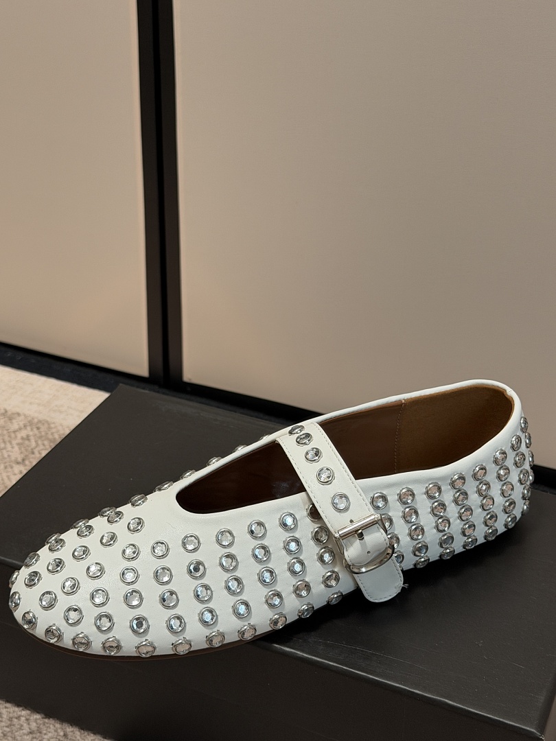 ALAÏA Strass Ballet Flats · R73X — תמונה 11