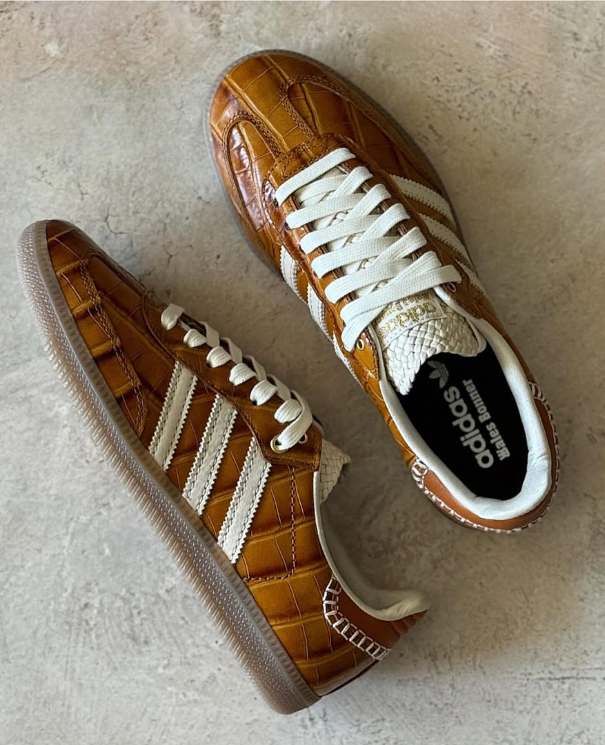 Adidas Samba Wales Bonner Brown Croc · Y121A — תמונה 3