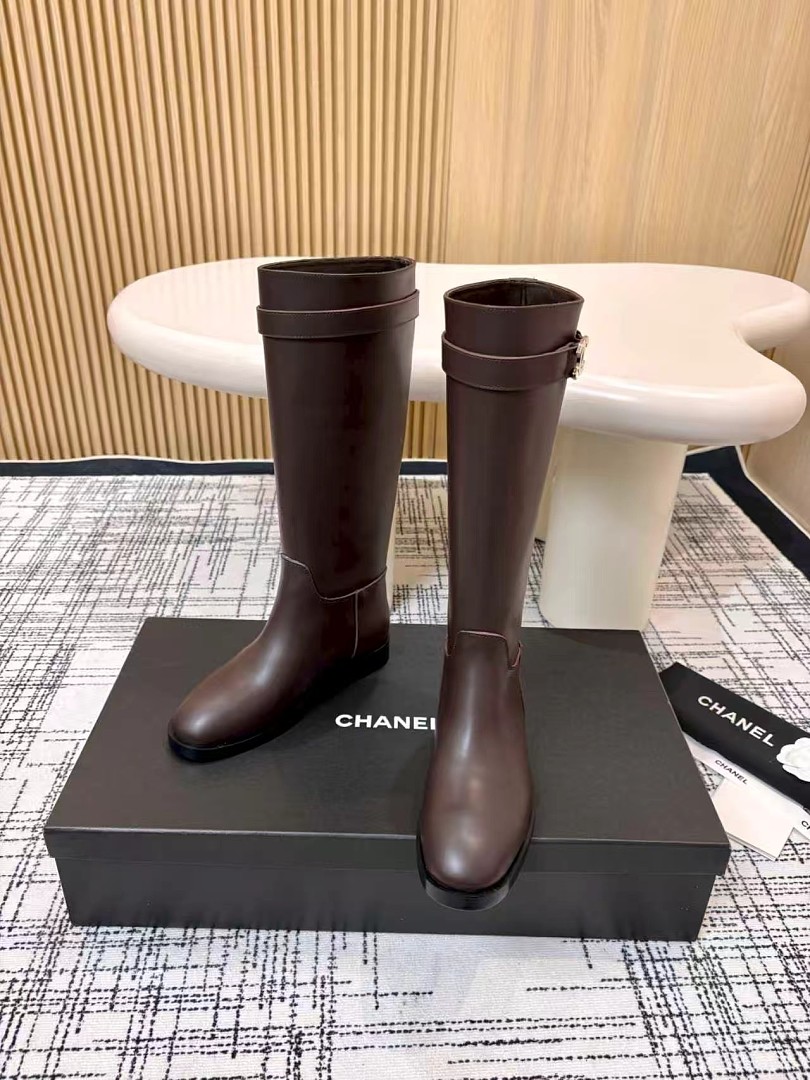 Chanel CC Buckle High Boots · D63F — תמונה 9