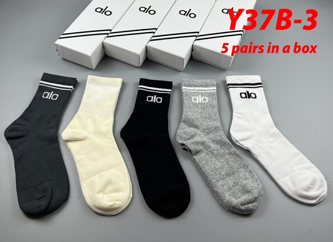 Alo Yoga Half-Crew Throwback Sock · Y37B — תמונה 32