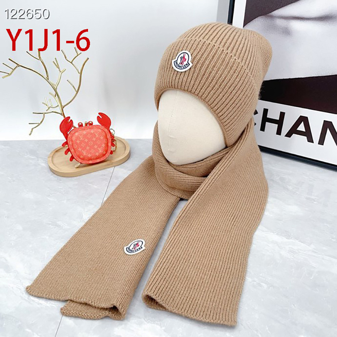 Moncler White Wool Beanie · Y1J1 — תמונה 10