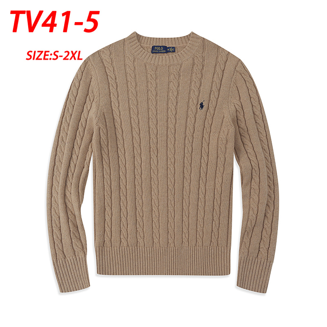 Ralph Lauren Cable-Knit Cotton Crewneck Sweater · TV41 — תמונה 5