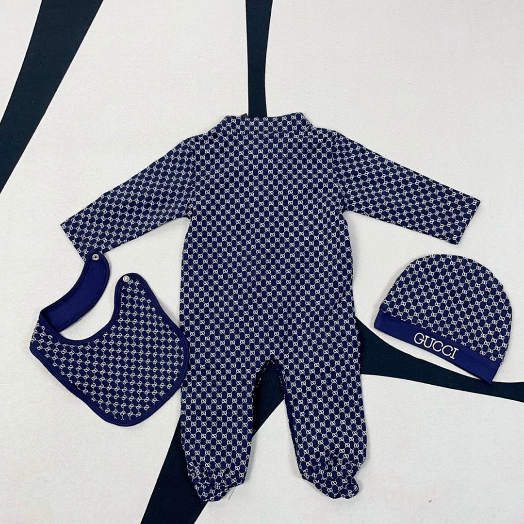 Gucci Baby cotton one-piece with Web · G5B7 — תמונה 8