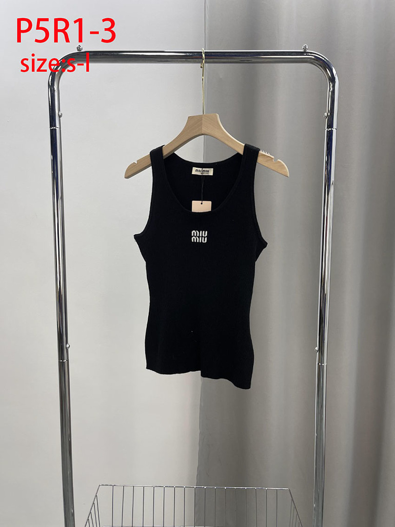 Miu Miu Ribbed Tank Top · P5R1 — תמונה 2