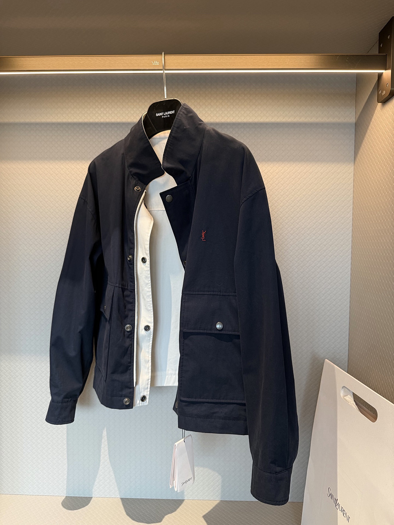 Saint Laurent Cassandre Reversible Work Jacket · P36W — תמונה 10